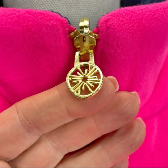 NWT Lilly Pulitzer Brooklee Reversible Vest Small Pink/Navy - Picture 4 of 16